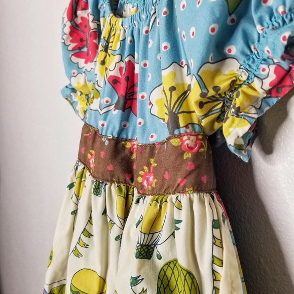 Matilda Jane Size 4 Homegrown Peasant Paint By Numbers Apron Dress Girls #2869 - Picture 4 of 7